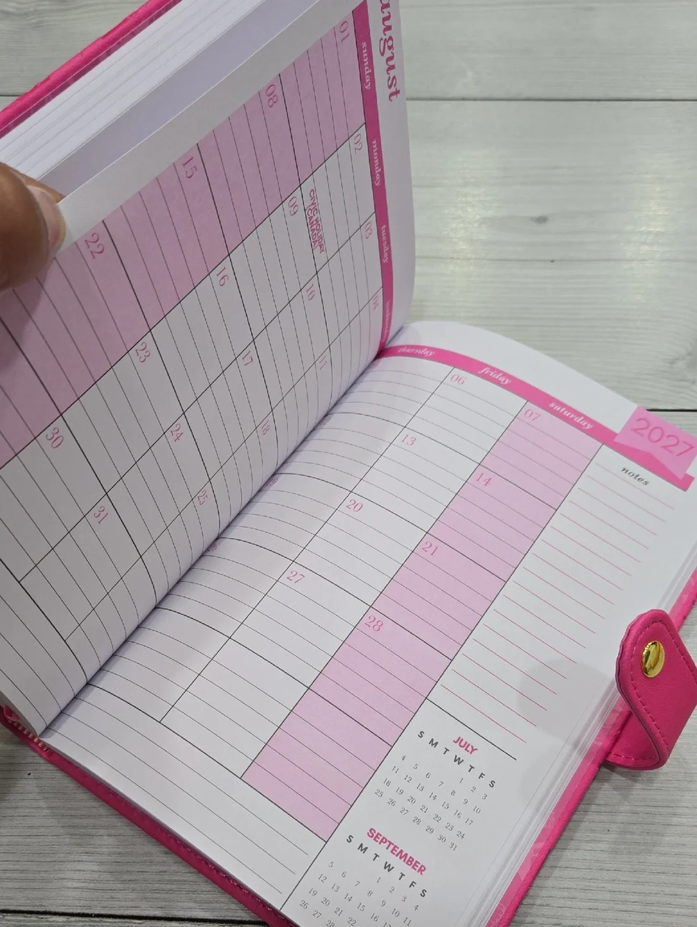 The Creative Expert Bright Pink 2026-2027 Butterfly Planner